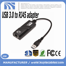 USB 3.0 Para RJ45 100 / 1000Mbps Gigabit Ethernet LAN adaptador de placa de rede adaptador